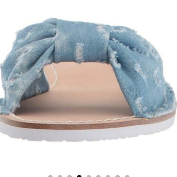 Kate spade denim slides size 9 new sandals - Picture 6 of 7